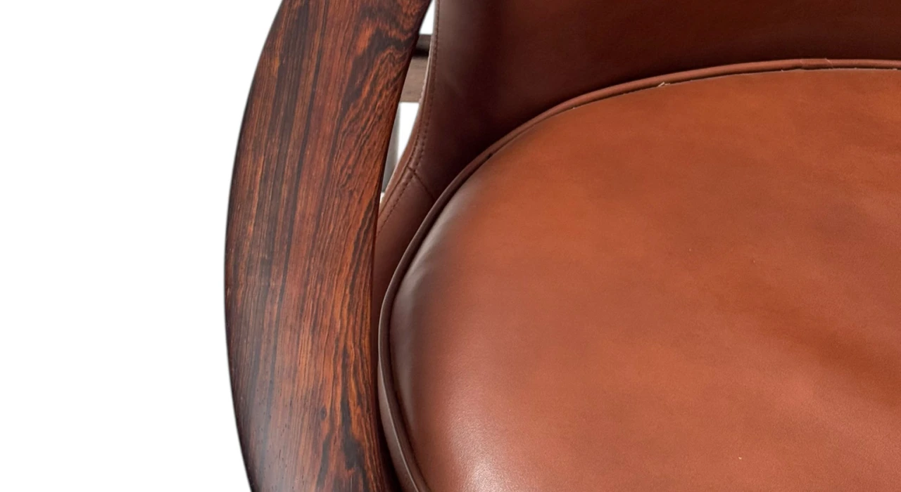 Two Mid-Century Modern Lounge Chairs by Ib Kofod-Larsen for Frõscher, 1970s